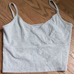 grey crop top